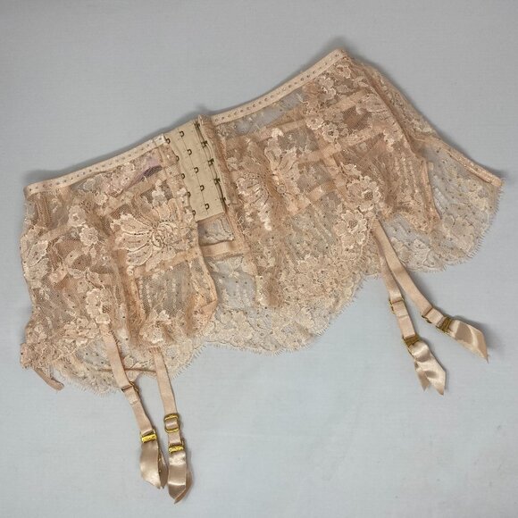 Agent Provocateur Davinah Nude Swarovski Suspender AP4 Large New - Picture 11 of 15